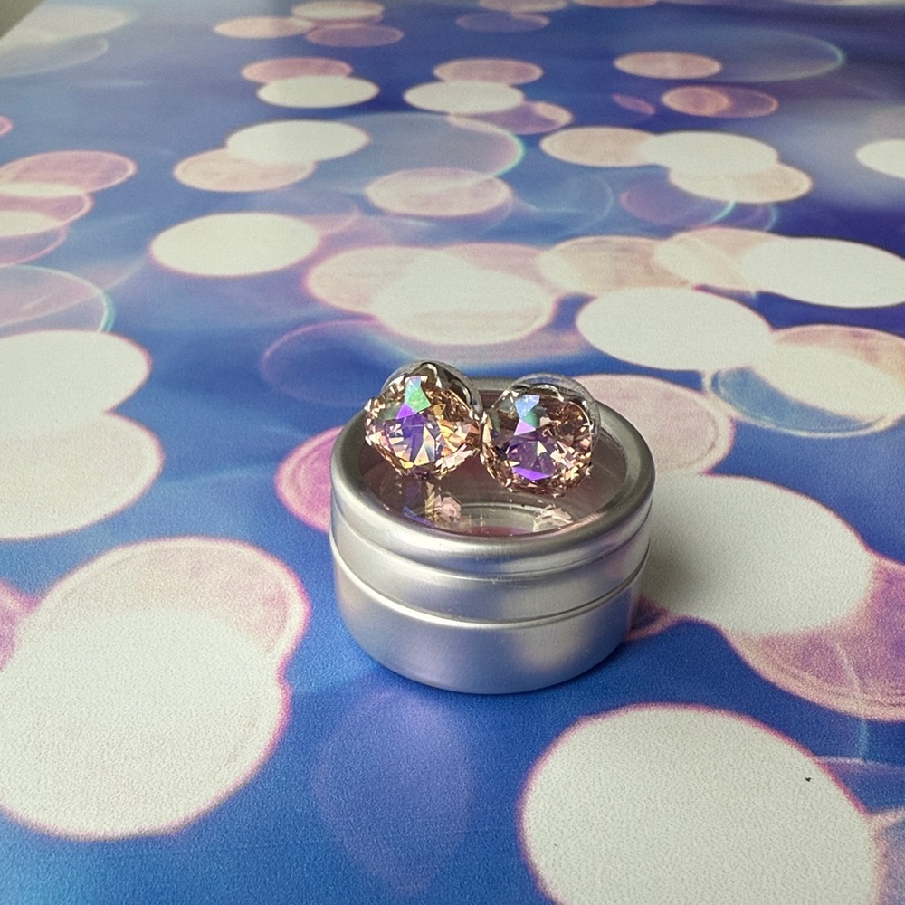 Elegant Crystal Stud Earrings